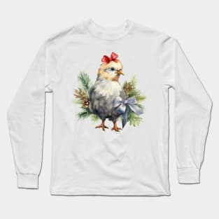 Christmas chicken Long Sleeve T-Shirt